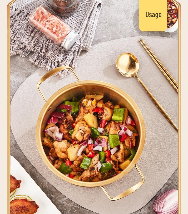 Korean Style Instant Noodle Cooking Pot - Single Serve Ramen Soup Bowl