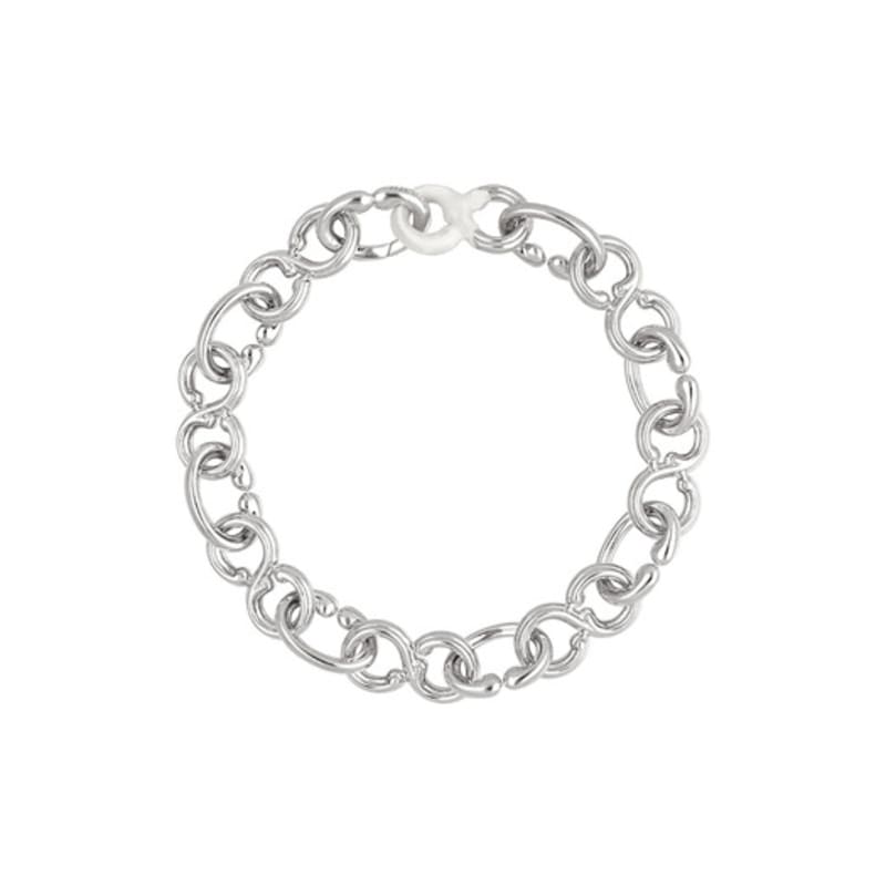 NEUF PIECE GATE SYMBOL BRACELET / SILVER