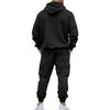 Men's Winter Fleece Multi-pocket Zipper Sweatshirt Suit Personalized Casual Hoodie Suit