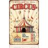 Vintage Zirkus Metallposter Wandkunst Bar Theater Dekor
