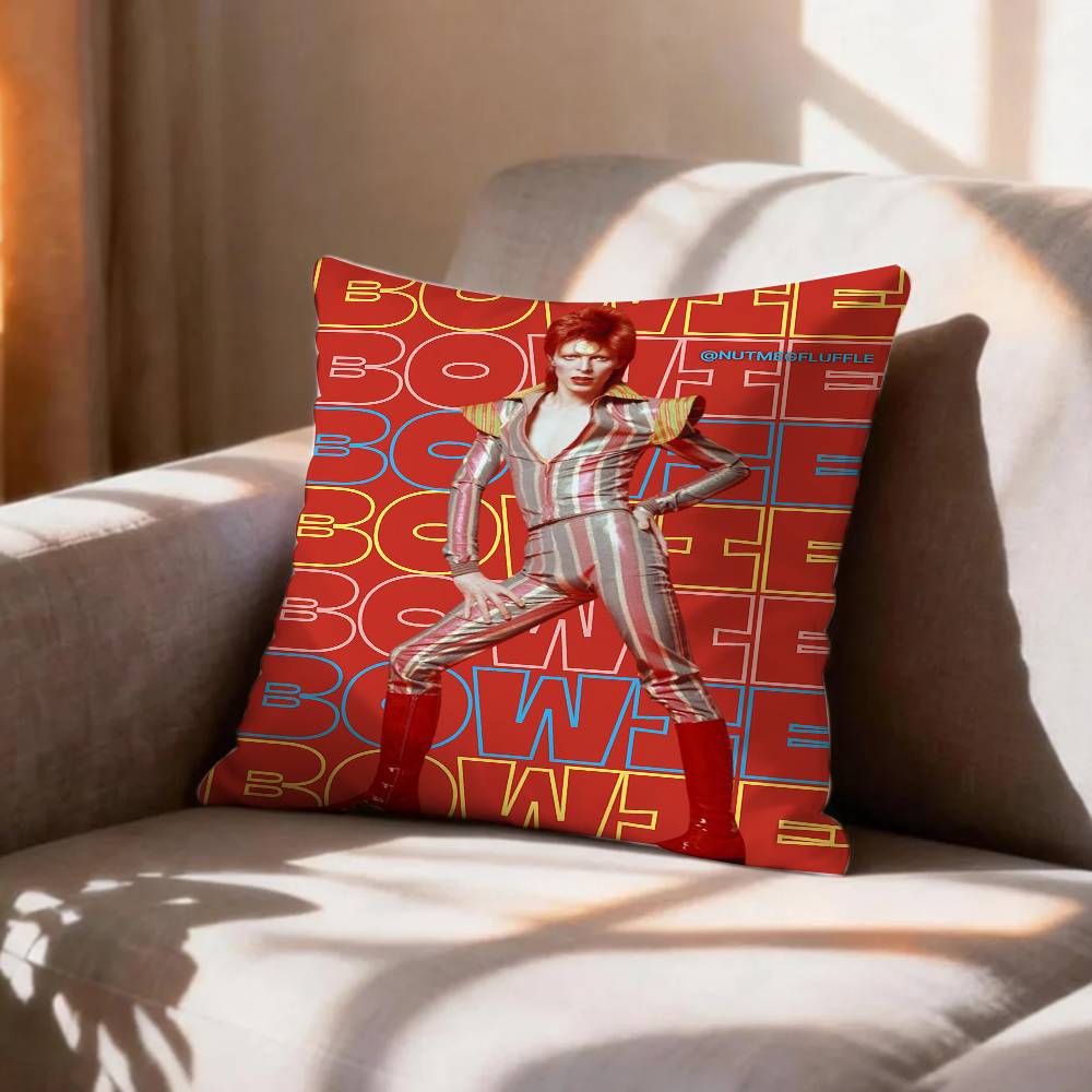 cool D-DavidS B-BowieS Pillow Case Pattern Printed Pillowcase For Living Room Sofa Cushion Cover