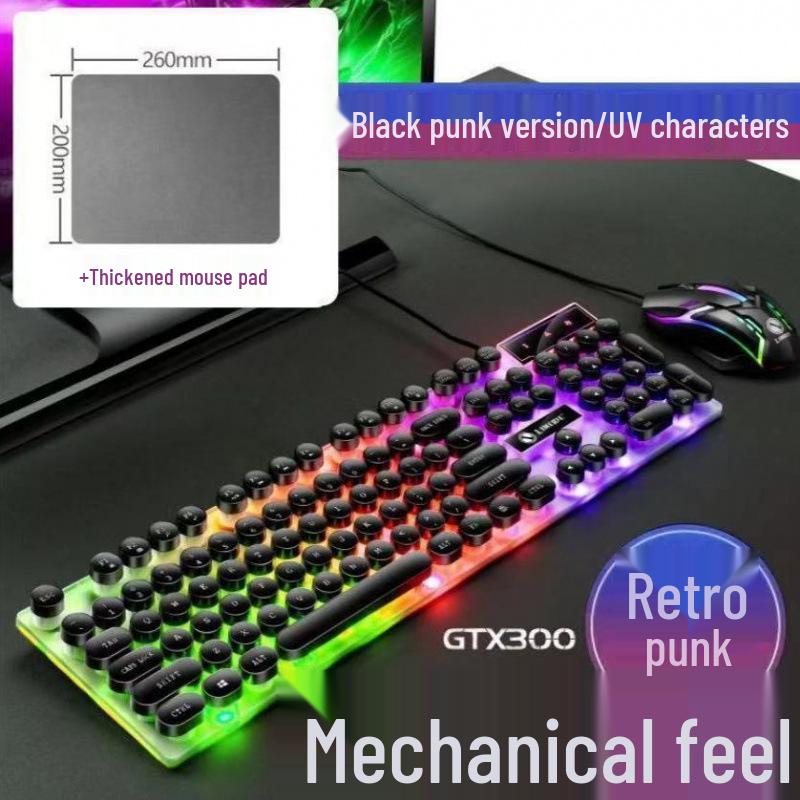 RGB Wired Mechanical Gaming Keyboard & Mouse Set for PC & Laptop