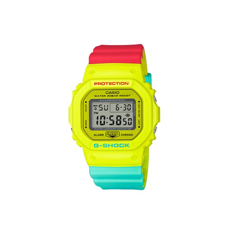 CASIO Men G-SQUAD Series Gray Watch DW-5600CMA-9 DW-5600CMA-9 Yellow
