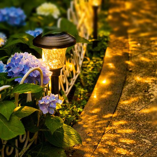 2/4/6Pcs Solar Garden Waterproof Automatic On/Off Lights IP44 Energy-Efficient Ultra-Bright LED Lawn Lamps