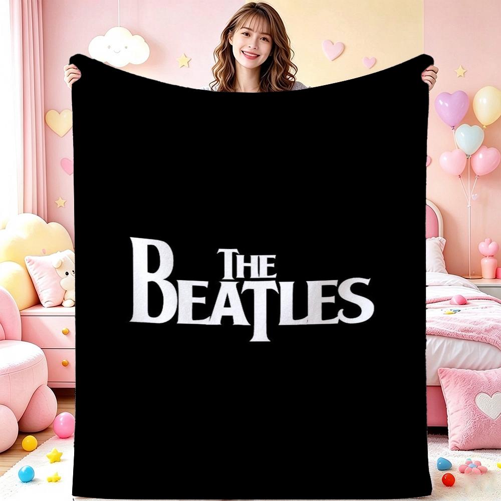The Beatles Timeless Rock Legend Pattern Blanket Soft Warm Fleece Blanket For Office Sofa Party Decor Valentine'S Day Gift