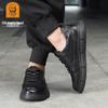 2025 New Men's High-Top Sporty Casual Leather Lace-Up Shoes