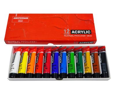 Talens Japan Talens Acrylic Paint Amsterdam Acrylic Color 12 Color Set 20ml AAC-12 (No. 6)