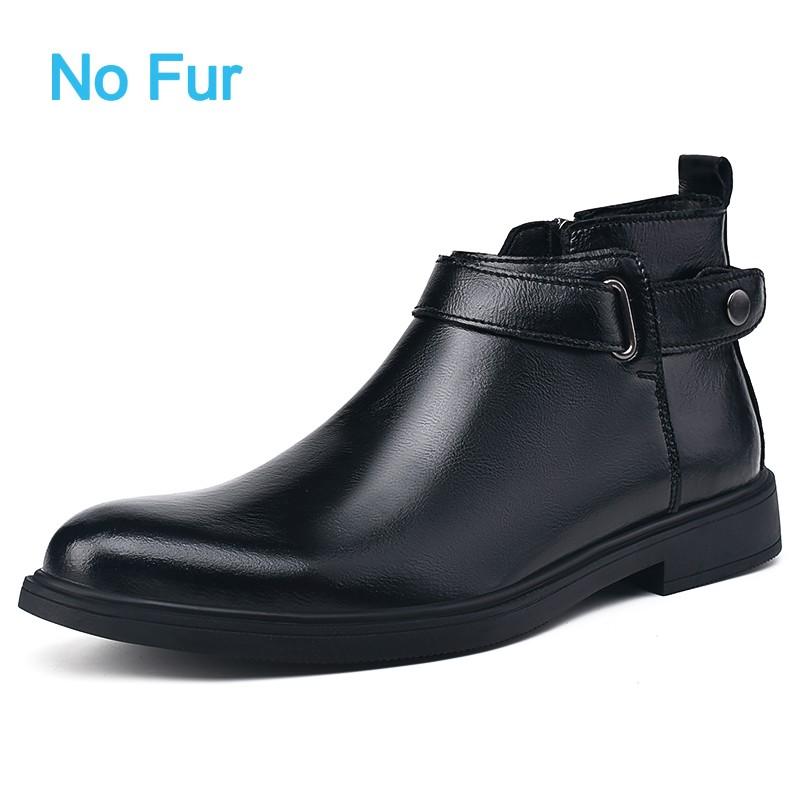 Italian Men Classic Genuine Leather Ankle Boots for Man Fashion Flat Designer Boots Comfy Casual Antiskid High-Top Outdoor Shoes