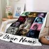 Taylor Swift Kunstwerk Collage Flanelldecke Weich und Gemütlich Personalisierbarer Name Perfekt für Alle Jahreszeiten Sofa Bett oder Draußen Personalisierbares Geschenk