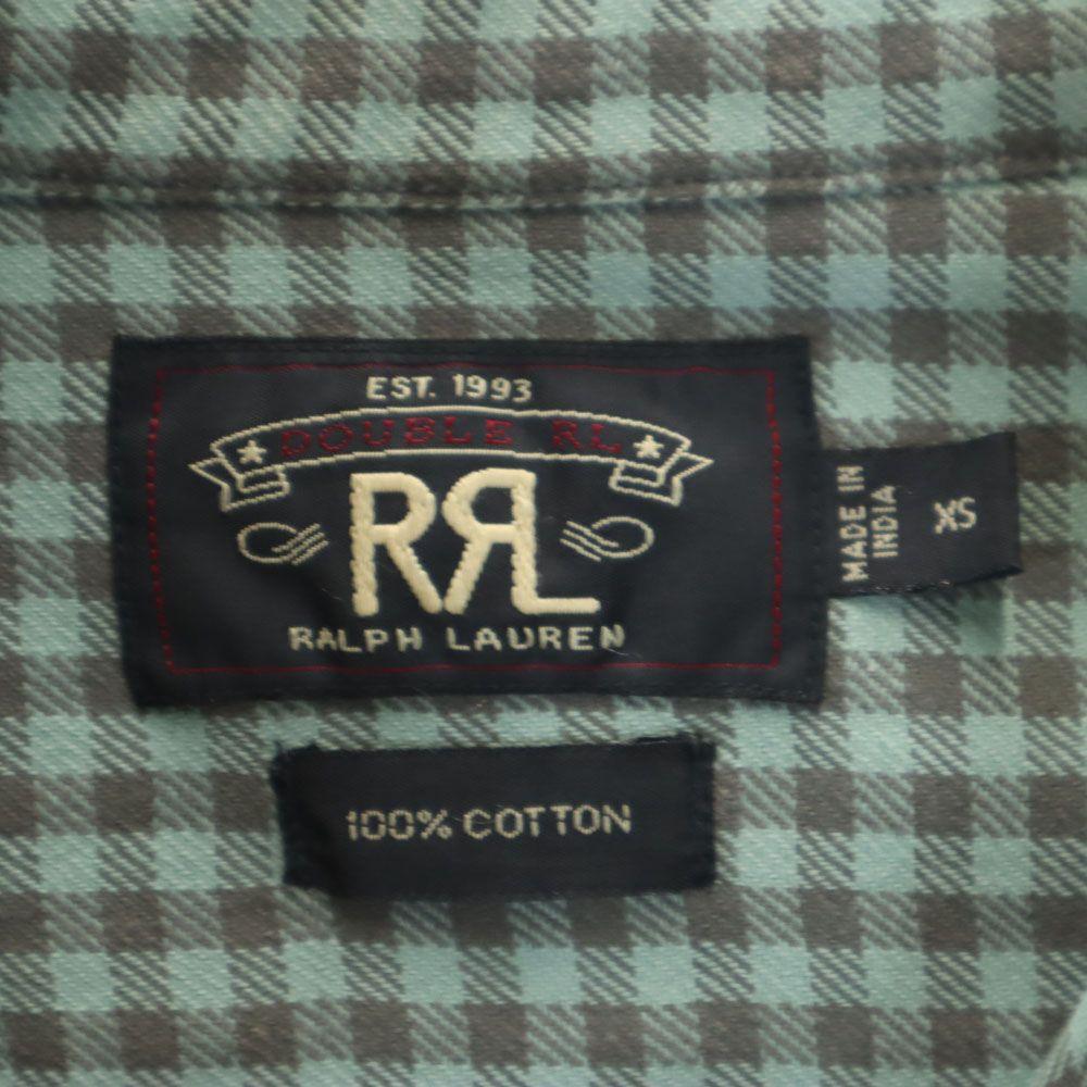 RRL Long sleeve Check shirt XS Green system Ralph Lauren Ralph Lauren Men's Used