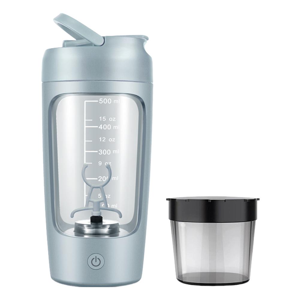 Electric Protein Shaker Bottle with Handle Gym Sport Water Bottle BPA Free Mixing Cup for Fitness Gym Workout for Men and Women