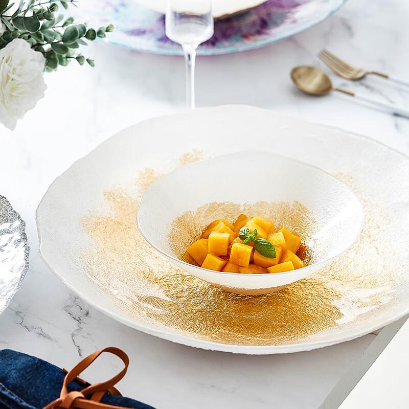 VAKADA Glass Fruit & Snack Serving Bowl