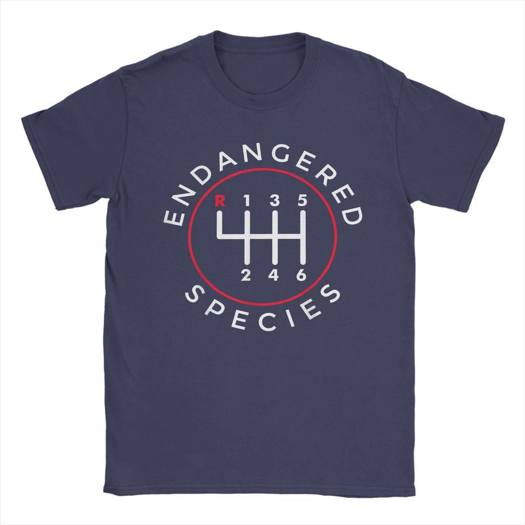 Gefährdete Arten Schaltgetriebe Schalthebel 6-Gang T-Shirts für Herren T-Shirts Rundhals T-Shirts Kurzarm Oberteile Sommer