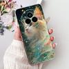 For Realme 14 Pro 14Pro+ Elegant Floral Cat Printed Phone Case For Realme 14 Pro Plus 14Pro 5G Soft Silicone TPU Cases