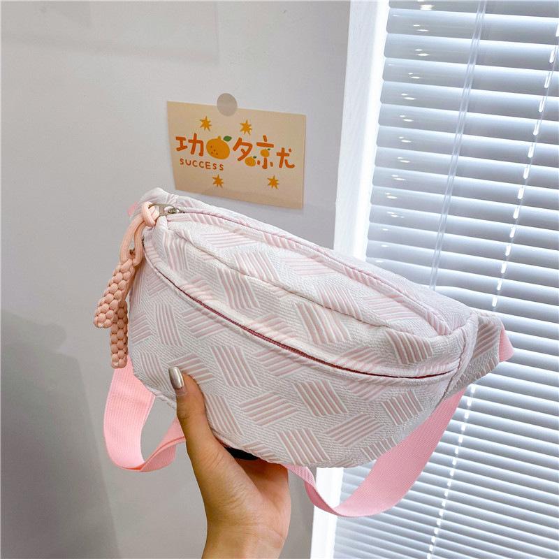 

Модная новая женская нагрудная сумка дофамин, сумка через плечо, портативная поясная сумка, милая маленькая свежая женская сумка розовый