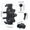 Motorcycle Phone Holder with Vibration Dampener & Secure Lock, Anti-Theft Motorcycle Phone Mount Handlebar Phone Holder
