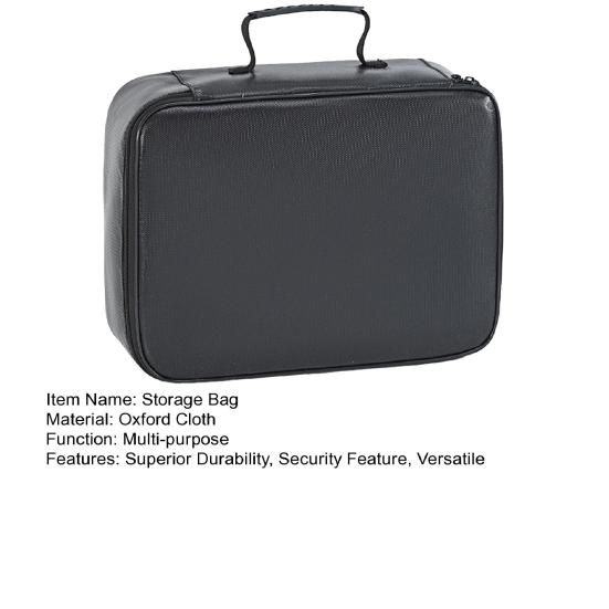 Travel Document Protection Bag Fireproof Waterproof File Storage Bag with Multi-Layer Design Card Holder File Organizer