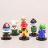 6Pcs/Set 10cm Anime Dragon Ball Goku Uron Gohan Krillin Figure Set Toy Q Edition Figure Model PVC Children Collect Birthday Gift