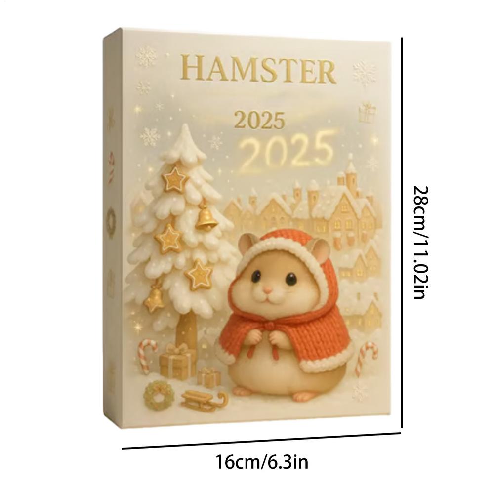 

Hamster Advent Calendar 2025 24 Days 2D Acrylic Christmas Tree Ornament Countdown Decoration for Home Holiday Party Favors other