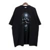 VETEMENTS BLACK SKULL METAL T-SHIRT UA65TR570B Black Skull Metal Print Unisex T-Shirt