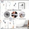 Watercolor Floral Shower Curtain,Mint Green Beige Flower Shower Curtain for Bathroom,Modern Minimalist Waterproof