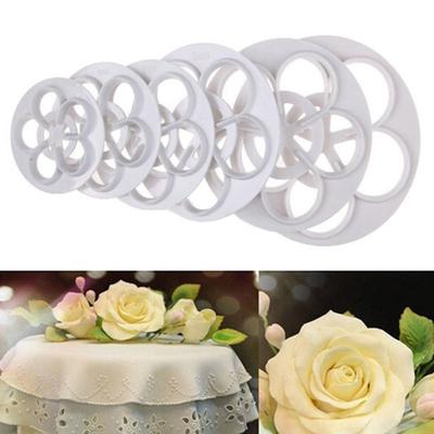 6Pcs Xmas Fondant Cake Cookie Sugarcraft Decorating Plunger Cutters Mould Set