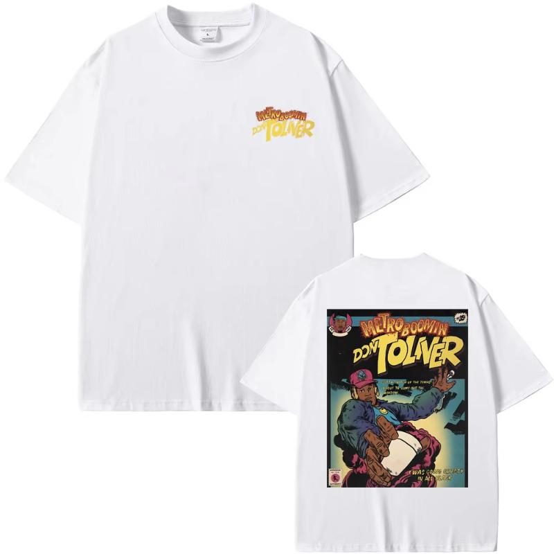 Rapper Metro Boomin Don Toliver Graphic T-shirt Men Women Fashion Oversized Tees Tops Short Sleeve Male Hip Hop Crewneck Tshi... S разноцветный
