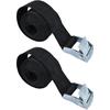 2PCS Lashing Straps with Buckles Adjustable, Up To 600lbs,Tie Down Straps for Motorcycle, Cargo, Trucks,Trailer,Luggage (1" X 3.3')
