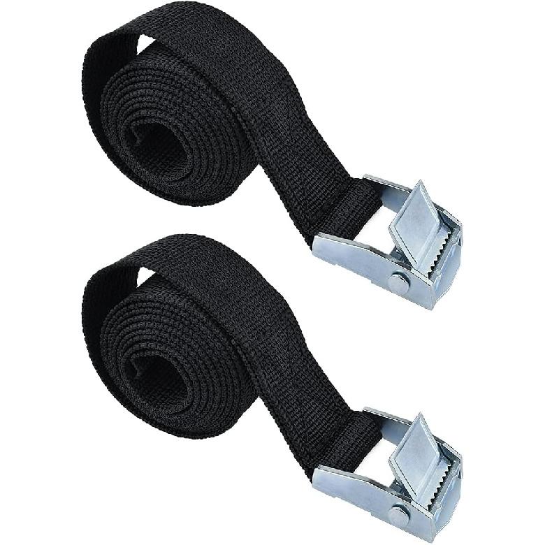 2PCS Lashing Straps with Buckles Adjustable, Up to 600lbs,Tie Down Straps for Motorcycle, Cargo, Trucks,Trailer,Luggage (1" x 3.3')