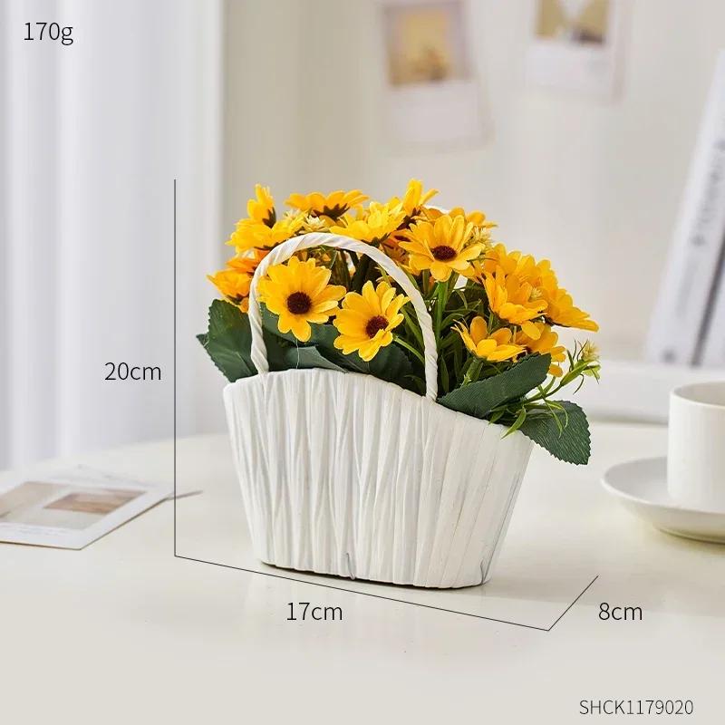 Rośliny artystyczne do dekoracji Akcesoria do dekoracji domu Wystrój pokoju Dekoracja ślubna Sztuczny kwiat Bonsai na biurko Rękodzieło