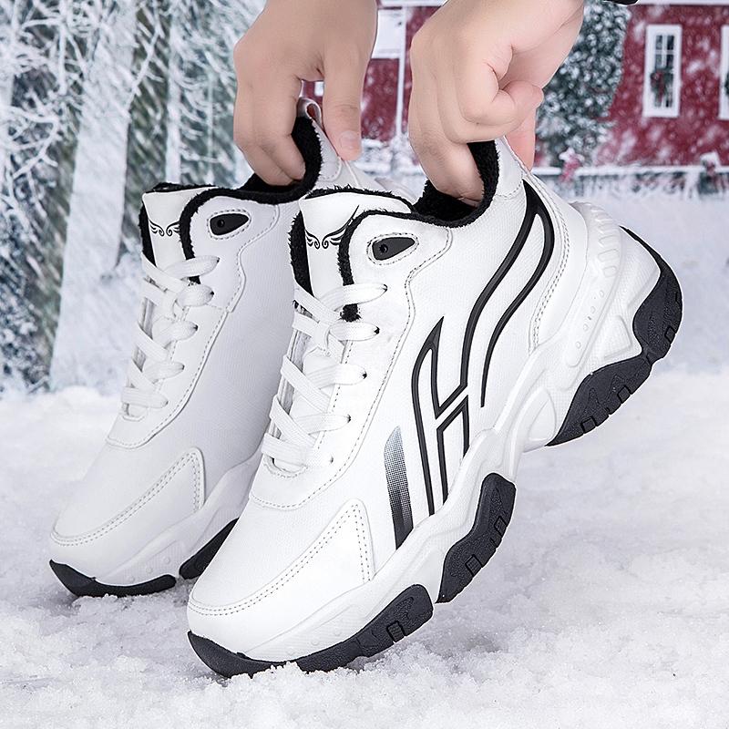 Men Boots 2024 New Winter Slippers Warm Men Shoes Waterproof Non-Slip Plush Sneakers Male Tenis Shoes Boots Men Sneakers Winter