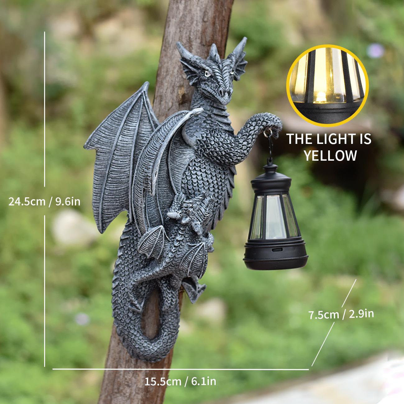 

JYL TS/062,Resin Mother and Child Seahorse Carrying Lantern Solar Outdoor Light Marine Element Garden Lamp One Size нарциссовый