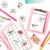 Crayon Happy Birthday Roll Stickers - 500 Sheets for Journals, Envelopes, and Decorations