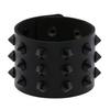DIEZI Punk Goth Bat Skeleton Wrap Bracelet Women Men Vintage Harajuku Black PU Leather Chain Bracelet Bangles Halloween Jewelry