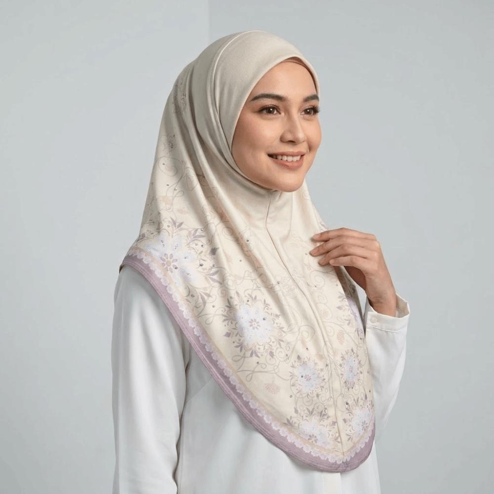 Breathable Eid Al-Fitr Long Floral Turban Adjustable Cotton Printed Arab Lady Headscarf Versatile Multiple Colors