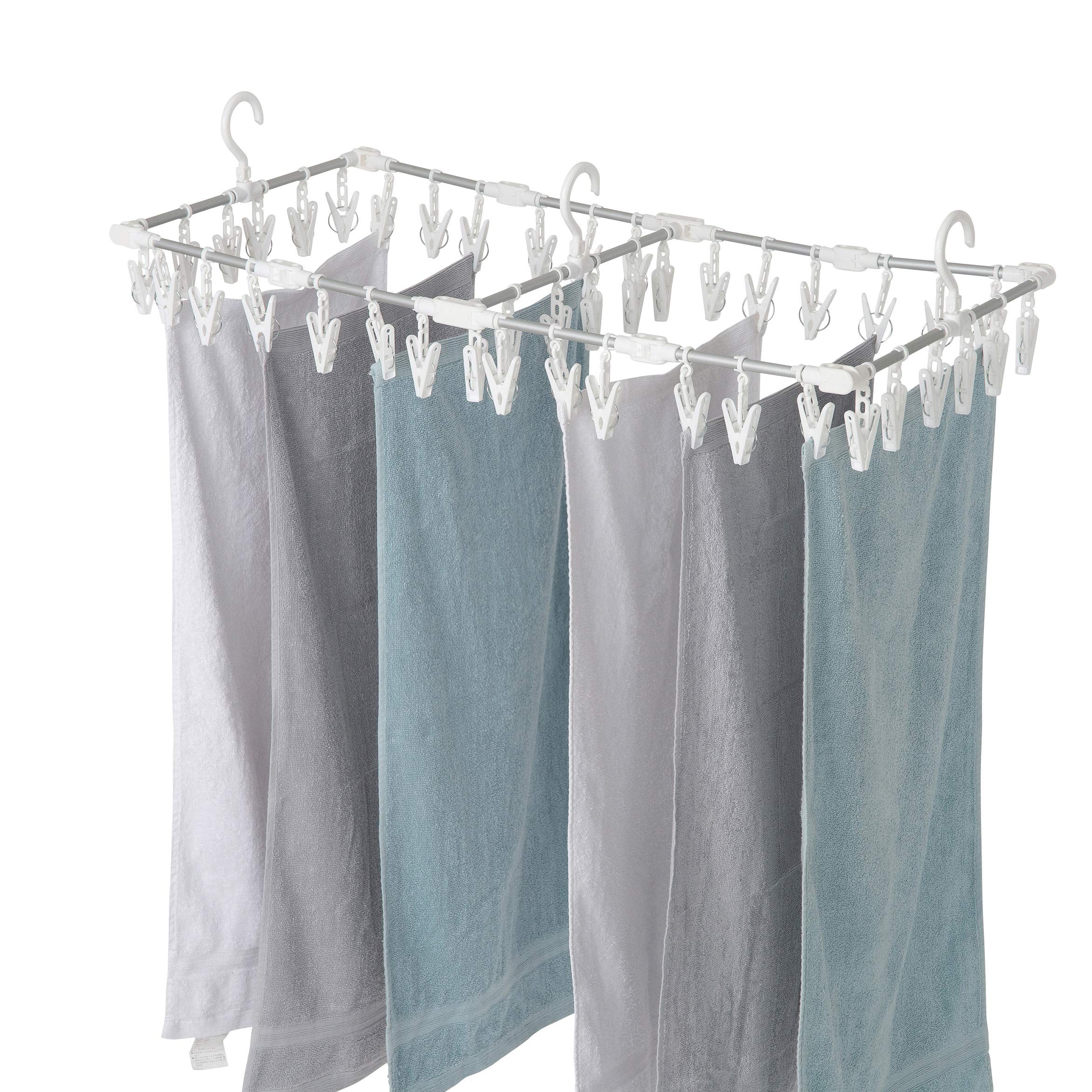 

Towa Industry JD Telescopic Aluminum Corner Laundry Hanger, 42 Pieces