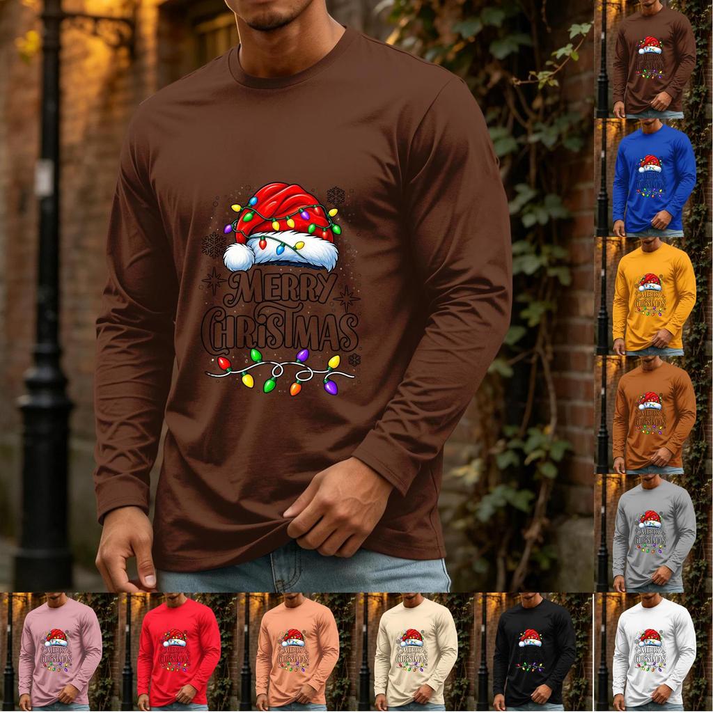 Men's Christmas Casual Long Sleeve Neck Top