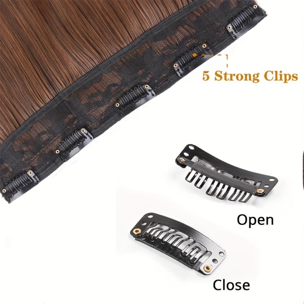 One Piece Colored Hairpieces Ombre Natural Lifelike Wig Soft Long Curly Hair Extensions For Women