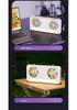 Dual-Head USB Rechargeable Desktop Fan with Fill Light and Large Airflow