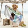 Soccer Ball Beach Towel Super Soft Microfiber Quickdry Fabric Comfortable Lightweight