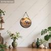 2D Flat Hanging Decorative Signs, Interior Wall or Door Decoration, Garden Decoration, Elephant Pattern, Interesting Gifts for Family and Friends