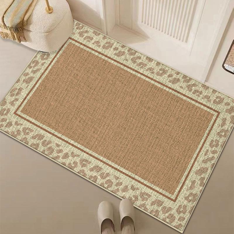 Linen Entry Door Mat Anti Slip Foot Mat At The Entrance Household Kitchen Mat Dirt Resistant Door Mat