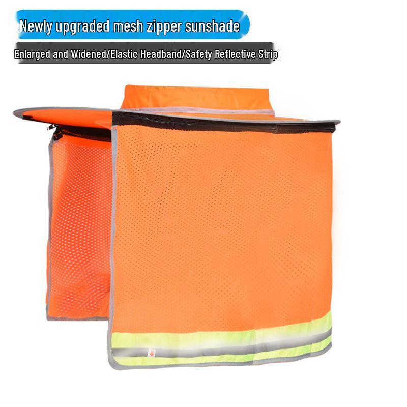 Extra Large Summer Sun Protection Hat for Outdoor Construction: Breathable, Wide Brim Safety Helmet