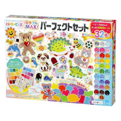 Kawada Plastic Heart Perler Beads Colorful MAX! Perfect Set 400 X 300 X 60 Mm 80-54439