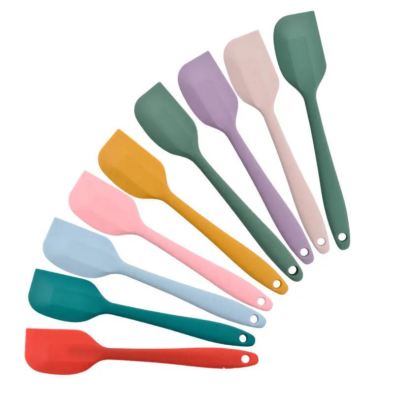 Individually Packaged Food-Grade Silicone Scraper Set: Small & Large Baking Spatulas, Soft Integrated Cream Shovels