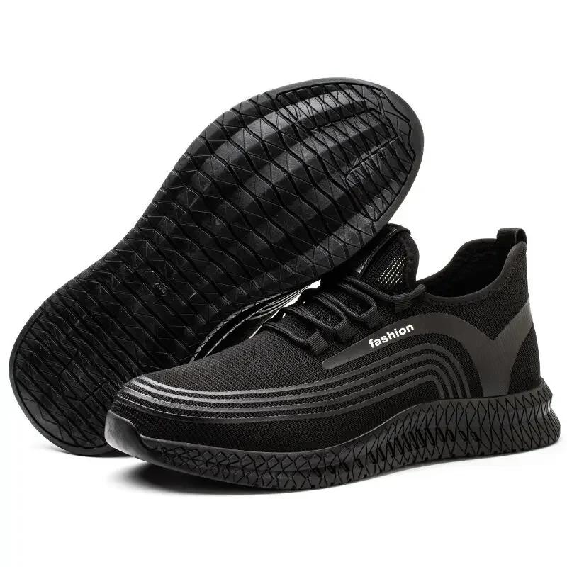 

Men Steel Toe Work Sneakers Lightweight Safety Shoe Puncture Proof Indestructible Boots Durable Protective Men Footwear for Work 38 чёрный