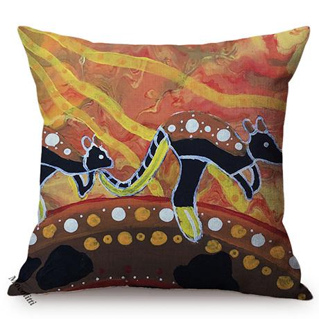 Modern Abstract Animal Oil Painting Art Style Living Room Sofa Cushion Cover Funky Artwork Chair Decorative Pillow Case Cojines