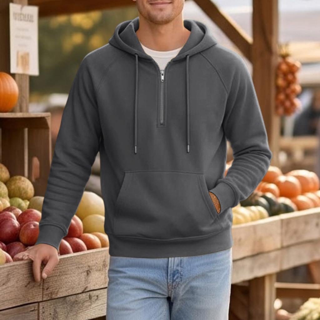Unisex Color -Lined Zip Up Hoodie Casual Loose Fit Long Sleeve Fall Jacket