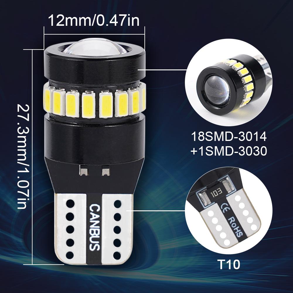 12V W5W T10 Car Width Light LED Profile Light High Quality Small Light Instrument Light Super Bright License Plate