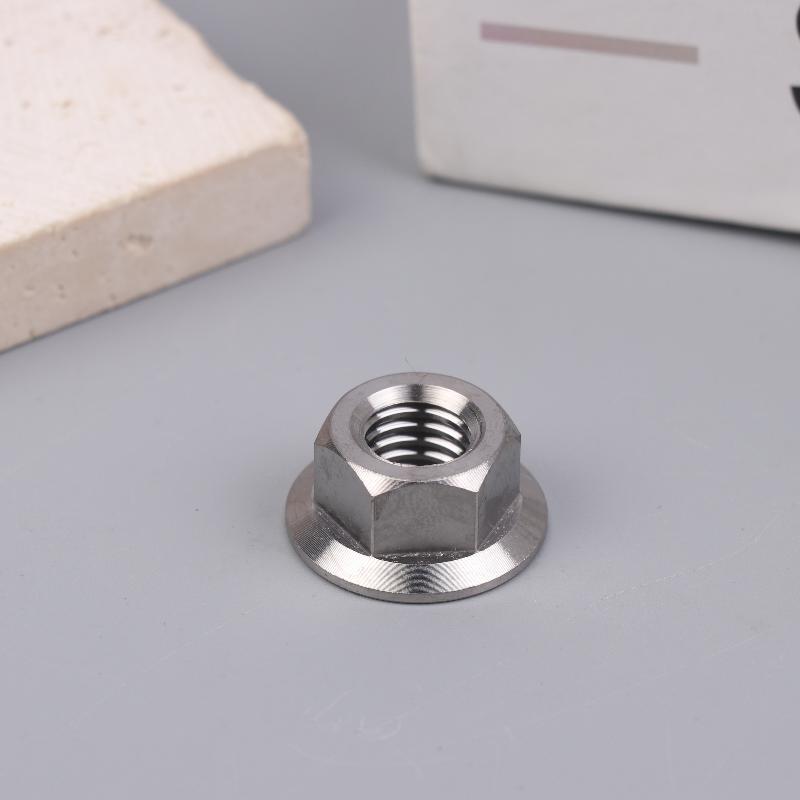 1 Pcs Motorcycles Titanium Hex Flange Hexagon Nuts M5 M6 M8 M9 M10 M12 For Motorcycles And Motorbikes